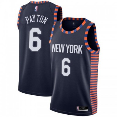 Nike New York Knicks #6 Elfrid Payton Navy Youth NBA Swingman City Edition 201819 Jersey